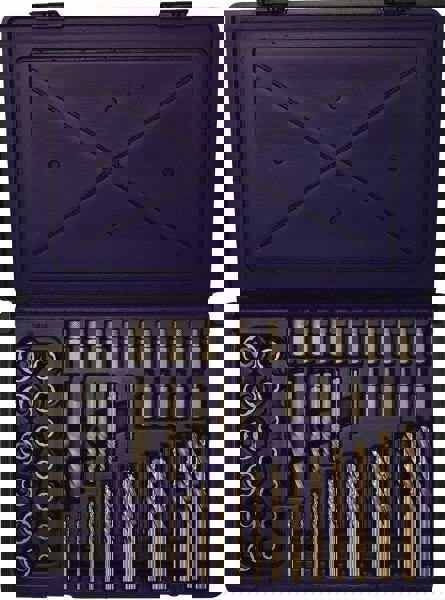 Screw Extractor & Drill: 55 Pc